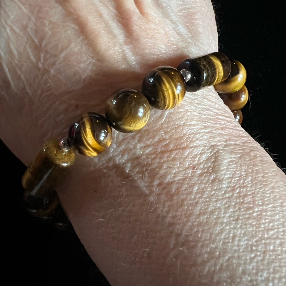Tiger's Eye Beaded Stretch Bracelet
